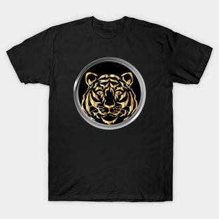 Golden tiger face T-Shirt